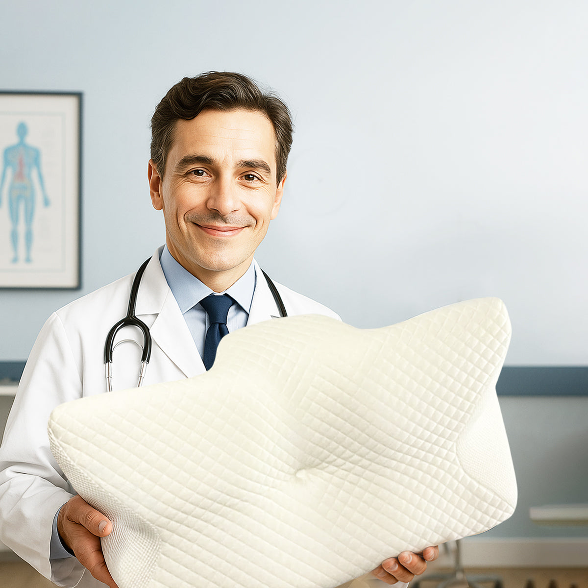 Lékař doporučující OrthoSleep